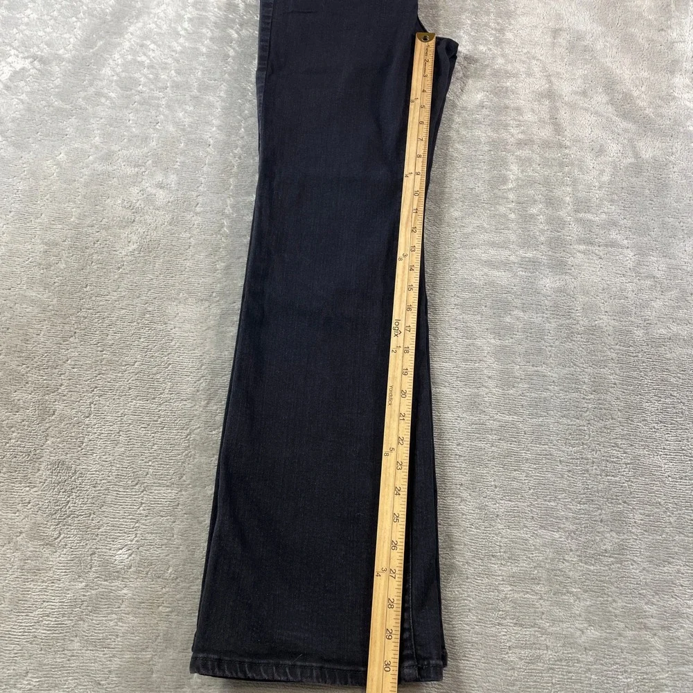 Eddie Bauer Jeans Curvy Womens 8‎ Black Boot Cut Stretch Denim Mid Rise Outdoor